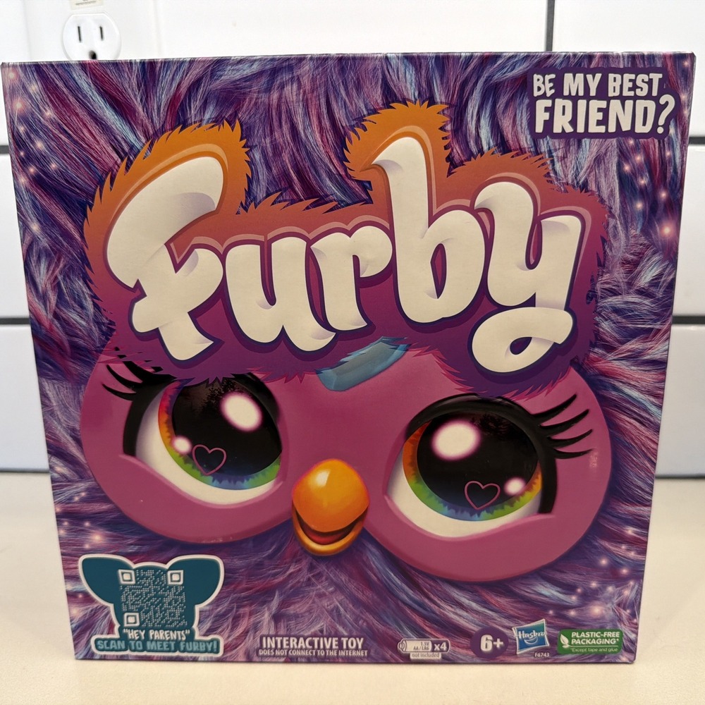 New Furby Set Plush Interactive Toy Hasbro Purple Sealed Box NIB